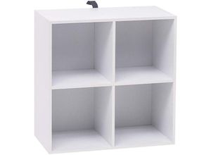 4063425014461 - Woltu - Bücherregal Bücherschrank aus mdf Weiß 60x30x60cm