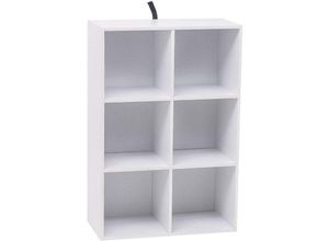 4063425014478 - Woltu - Bücherregal Bücherschrank aus mdf Weiß 60x30x89cm