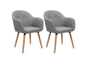 4063425030188 - Esszimmerstühle 2er Set Küchenstuhl Wohnzimmerstuhl Polsterstuhl Design Stuhl mit Armlehne Sitzfläche aus Leinen Gestell aus Massivholz 4063425030188 - Esszimmerstühle 2er Set Küchenstuhl Wohnzimmerstuhl Polsterstuhl Design Stuhl mit Armlehne Sitzfläche aus Leinen Gestell aus Massivholz