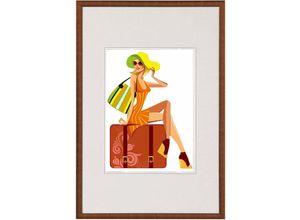 4063425034674 - 315 Bilderrahmen Bildergalerie Fotogalerie Foto Collage Galerie Kunststoff und Echtglas New Life Style BronzeA4 21x297 cm - bronze - Woltu