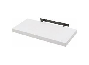 4063425076384 - Wandboard Wandregal cd dvd Regal Bücherregal Holz Board weiß 25x229x38cm - weiß - Woltu