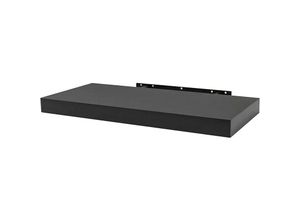 4063425076469 - Woltu - Wandboard Wandregal cd dvd Regal Bücherregal Holz Board schwarz 40x229x38cm - schwarz