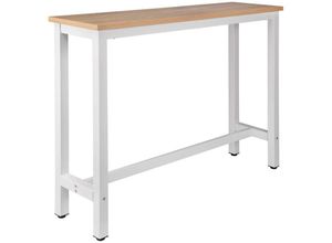 4063425090342 - Woltu - 1x Bartisch Bistrotisch Stehtisch Esstisch Metallgestell Tischplatte aus mdf eiche hell - eiche hell