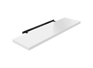 4063425130710 - Woltu - Wandregal Wandboard freischwebend Schweberegal Holz Board weiß 90x229x38cm - weiß