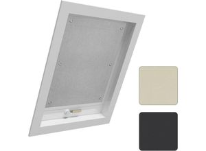 4063425138969 - Thermo Dachfenster Rollo ohne Bohren Sonnenschutz Verdunkelungsrollo mit Saugnäpfen Thermorollo Hitzeschutz für Dachfenster 96x93 cm Grau - Woltu