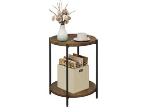 4063425156123 - Woltu - Couchtisch rund Beistelltisch mit 2 Ablagen Wohnzimmertisch mit Abnehmbarer Tischplatte Nachttisch Sofatisch Telefontisch für Wohnzimmer 4063425156123 - Woltu - Couchtisch rund Beistelltisch mit 2 Ablagen Wohnzimmertisch mit Abnehmbarer Tischplatte Nachttisch Sofatisch Telefontisch für Wohnzimmer