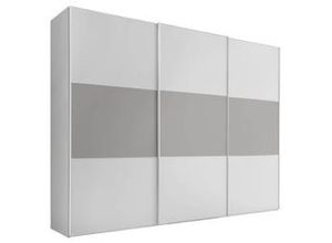 4063463800750 - Schwebetürenschrank Includo Grau Weiss B 249 cm