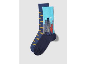 4063489212605 - Socken mit Motiv-Print im 2er-Pack