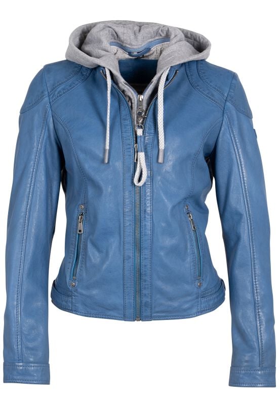 4063495362295 - MWAdila Lederjacke blau in 4XL