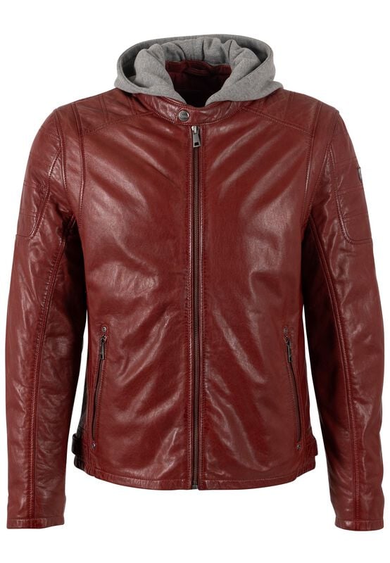 4063495384129 - MMRylo Lederjacke rot in M