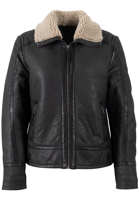 4063495388417 - MWIske Lederjacke schwarz in S
