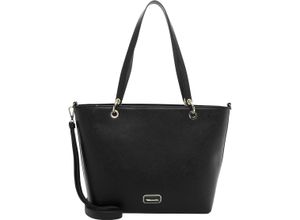 4063512109889 - Tamaris Shopper Reißverschluss Emblem für Damen schwarz