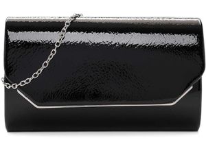 4063512119871 - Tamaris Clutch Ketten-Schultergurt Metallic-Look für Damen schwarz