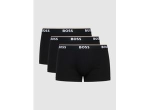 4063534486470 - HUGO BOSS Boxershorts mit Logostreifen im 3er-Pack