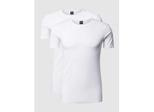 4063534486586 - HUGO BOSS T-Shirt mit Stretch im 2er-Pack