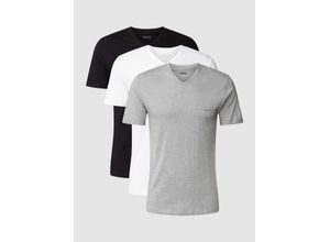 4063534486760 - T-Shirt mit V-Ausschnitt im 3er-Pack Modell Classic