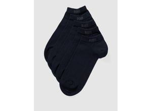 4063534657320 - Sneakersocken mit Label-Schriftzug im 5er-Pack Modell Uni Color