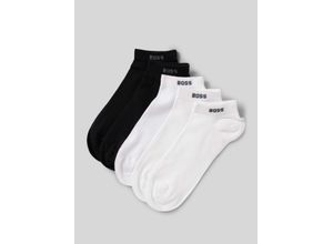 4063534657351 - Sneakersocken mit Label-Schriftzug im 5er-Pack Modell Uni Color