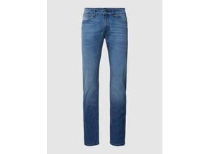 4063534857638 - Slim Fit Jeans mit Label-Patch Modell Delaware