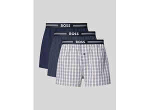 4063534885068 - Boxershorts mit elastischem Label-Bund im 3er-Pack