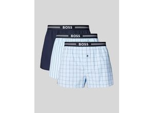 4063534885167 - Boxershorts mit elastischem Label-Bund im 3er-Pack