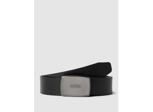 4063536189737 - Ledergürtel mit Pinschließe in metallic Modell Jensy