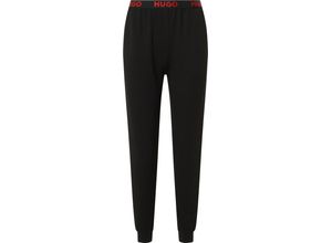 4063537253055 - Sporty Logo Loungewear-Hose Eingriffstaschen für Damen schwarz L