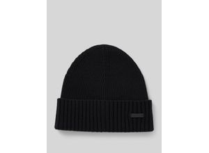 4063537937658 - Strickmütze mit Label-Applikation Modell Fati