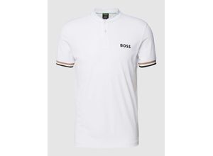 4063538466195 - Slim Fit Poloshirt mit Stehkragen Modell Pariq