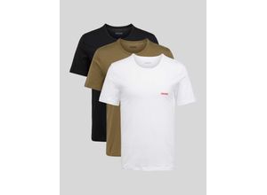 4063539236421 - Regular Fit T-Shirt mit Label-Print im 3er-Pack