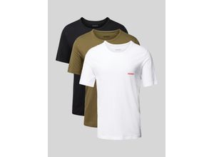 4063539236575 - Regular Fit T-Shirt mit Label-Print im 3er-Pack