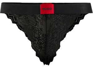 4063539419558 - HUGO RED Lace Jazzpants Gummibund für Damen schwarz L