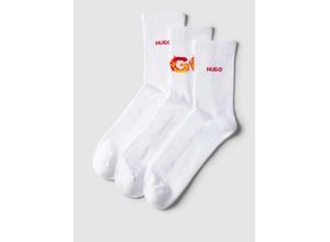 4063539657325 - Socken im 3er-Pack mit Motiv-Stitching Modell Flames