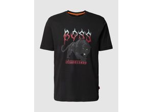 4063539834344 - T-Shirt mit Label-Print Modell Pantera