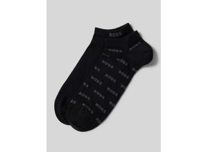 4063539857350 - Sneakersocken mit Allover-Label-Print im 2er-Pack