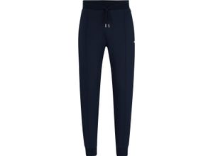 4063541029721 - BOSS Loungewear-Hose Tapered Fit Ziernähte für Herren blau M