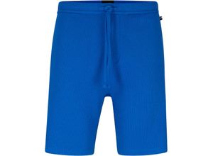 4063541030567 - BOSS Waffle Schlafanzug-Hose Logo-Stickerei für Herren blau M