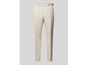 4063541069888 - Slim Fit Leinenhose mit Bundfalten Modell Perin