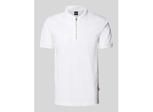 4063541077029 - Slim Fit Poloshirt mit Label-Detail Modell Polston