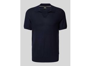 4063541094903 - Slim Fit Poloshirt mit V-Ausschnitt