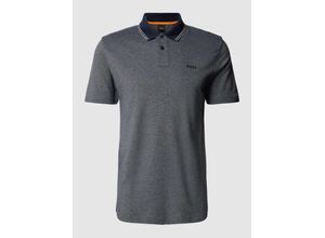 4063541306068 - Slim Fit Poloshirt mit Label-Print