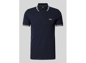 4063541315480 - Slim Fit Poloshirt mit Label-Print Modell Paul