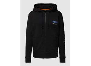 4063541355066 - Sweatjacke mit Label-Print und Eingrifftaschen