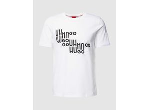 4063541382383 - T-Shirt mit Label-Statement-Print Modell Davalon