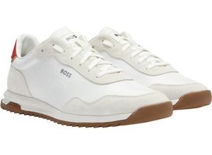 4063541717819 - BOSS Sneaker Rindsleder-Details Logo für Herren weiß 44