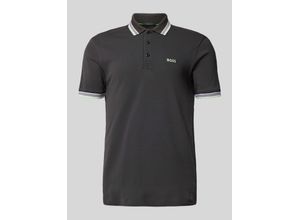 4063541942952 - Regular Fit Poloshirt mit Label-Stitching Modell PADDY