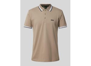 4063541943355 - Regular Fit Poloshirt mit Label-Stitching Modell PADDY