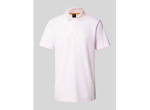 4063541963421 - Slim Fit Poloshirt mit Label-Print