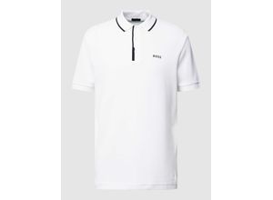 4063542001214 - Regular Fit Poloshirt mit Label-Print