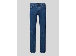 4063542021335 - Slim Fit Jeans mit Label-Applikation Modell Delaware